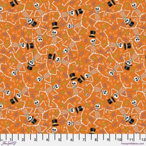 Spooky Cute Halloween Dancing Skeletons Sky by Mary Engelbreit
