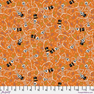 Spooky Cute Halloween Dancing Skeletons Sky by Mary Engelbreit