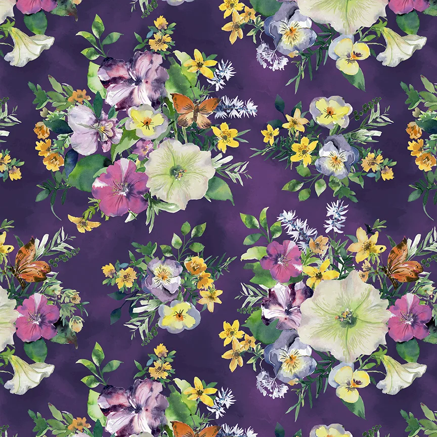 Violeta - Pansy Bouquets -Violet