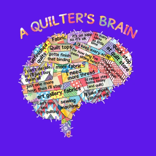 Quilter's Brain T-Shirt