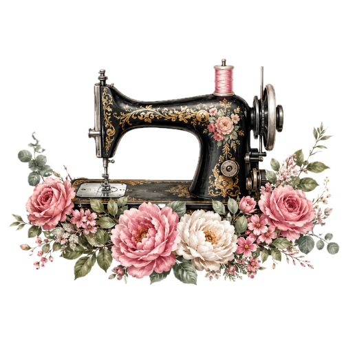 Sewing Machine Pastel Flowers