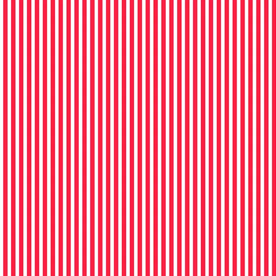 Simply Stripe by Andover Fabrics - Lipstick