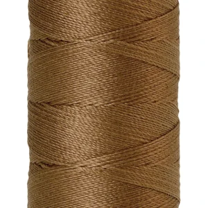 Silk-Finish 40wt Solid Cotton Thread 164yd/150M Dark Tan