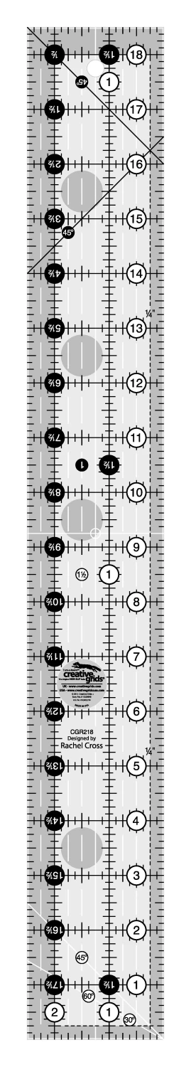 Creative Grids Quilt Ruler2-1/2in x 18-1/2in Rectangle