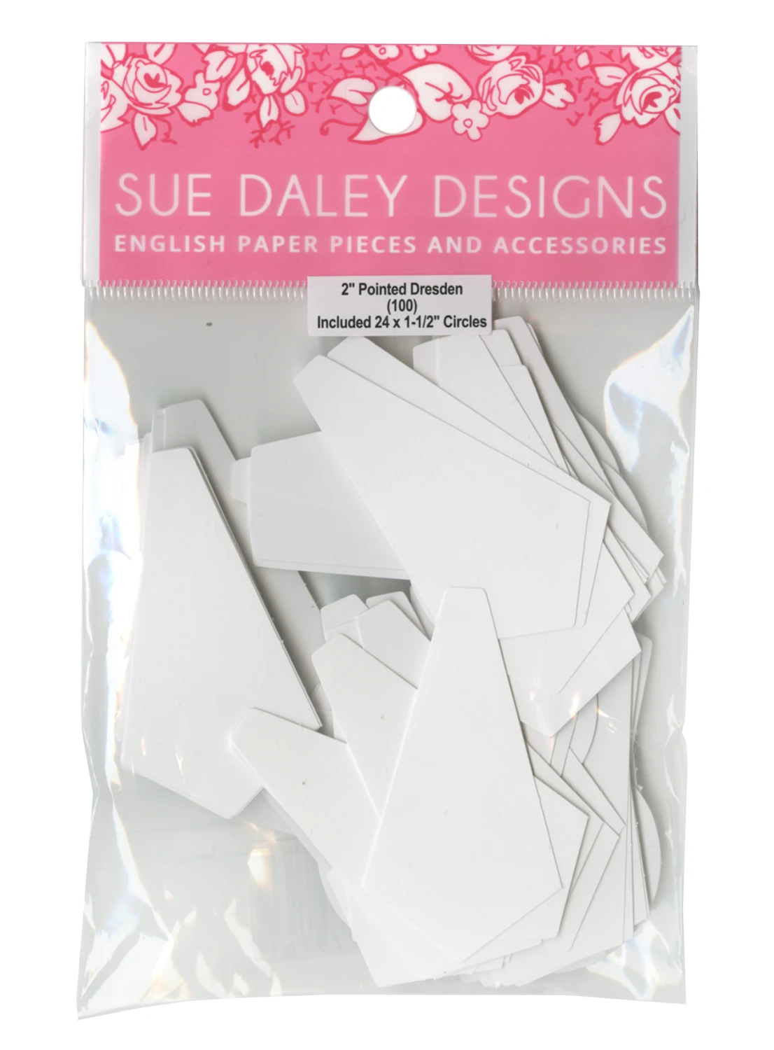 2in Pointed Dresden Papers with 4 Circles Papers for EPP