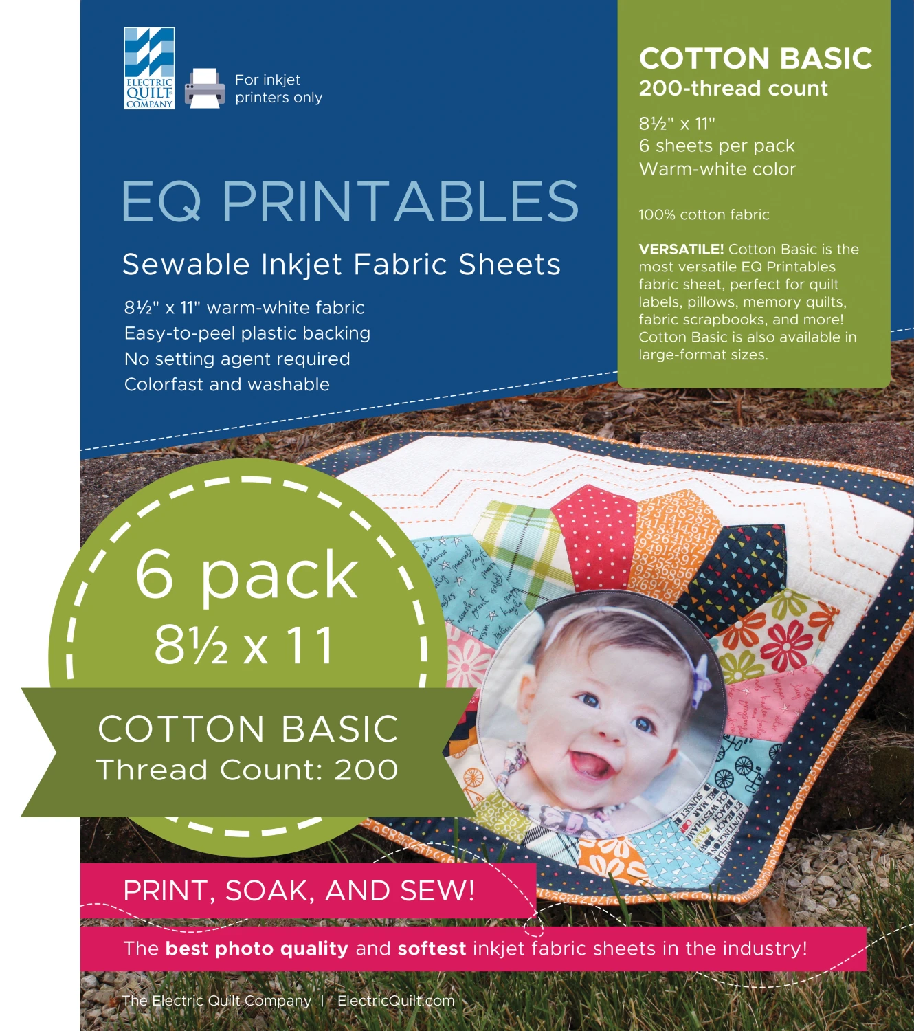 EQ Printables Inkjet Fabric Sheets