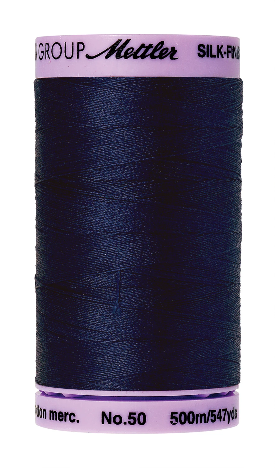Silk-Finish 50wt Solid Cotton Thread 547yd:500M Navy Silk-Finish 50wt Solid Cotton Thread 547yd/500M Navy