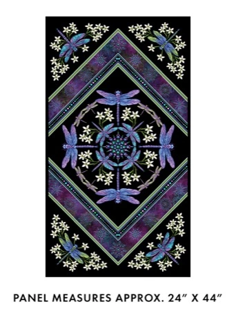 Benartex Dragonfly Wonder by Ann Lauer premium quilting fabric on display at The Broken Needle store serving local North Carolina creators.