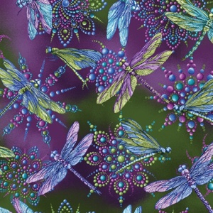 Benartex Dragonfly Wonder by Ann Lauer premium quilting fabric on display at The Broken Needle store serving local North Carolina creators.