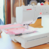Janome Memory Craft 1000 1/4-inch seam foot O patchwork quilting setup near Cary, NC.