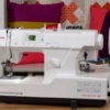 Janome SewSwitch 30 sewing and overlock machine preorder on display at The Broken Needle in Bunn, NC.