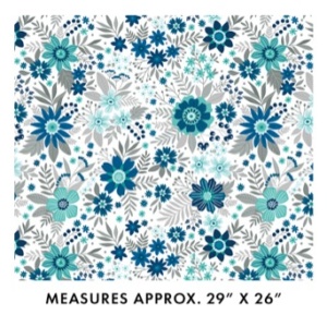 Benartex Among the Wildflowers II Daybreak Indigo 108