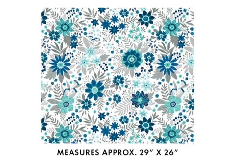 Benartex Among the Wildflowers II Daybreak Indigo 108" Wide Back available at The Broken Needle in Bunn, proudly serving quilters and sewists across Wake Forest, Raleigh, Cary, Zebulon, and all of North Carolina.