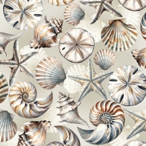 Benartex Coastal Seashell Serenade Neutral 108