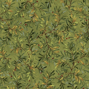 Benartex Star of Wonder Pine Boughs Moss 108