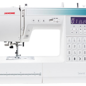 Janome Sewist 780DC computerized sewing machine on display in the showroom at The Broken Needle in Bunn, NC.