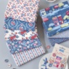 Tilda Village Life Fat Quarter Bundle - Cool Winter Colorway Slate Blue (10 Prints) - Thumbnail Image 9