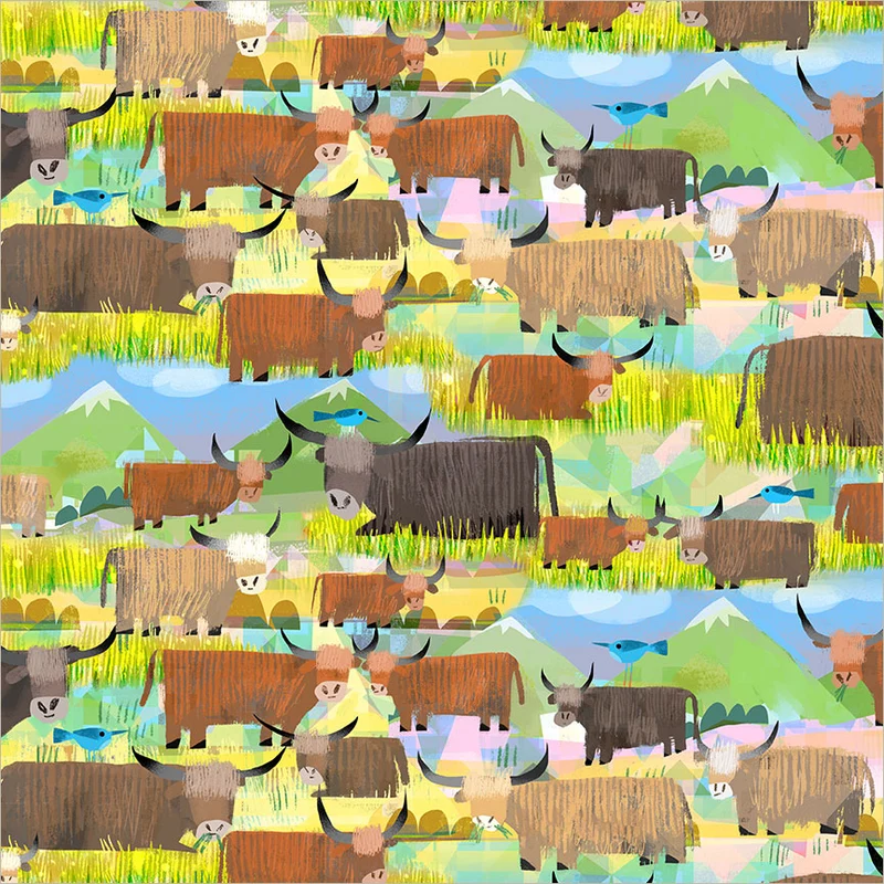 Windham Fabrics Animal Kingdom by Gareth Lucas premium quilting cotton on display at The Broken Needle store serving local North Carolina creators.