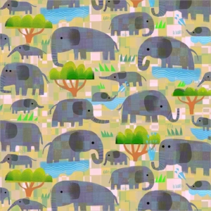 Windham Fabrics Animal Kingdom by Gareth Lucas premium quilting cotton on display at The Broken Needle store serving local North Carolina creators.
